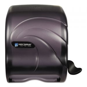 San Jamar Element Lever Roll Towel Dispenser, Oceans, 12.5 x 8.5 x 12.75, Black Pearl SJMT990TBK T990TBK