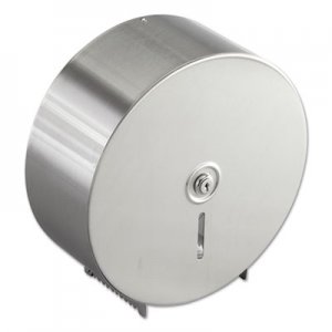 Bobrick Jumbo Toilet Tissue Dispenser, Stainless Steel, 10 21/32 x 4 1/2 x 10 5/8 BOB2890 B