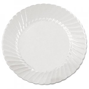 WNA Classicware Plates, Plastic, 6 in, Clear, 18/Bag, 10 Bag/Carton WNACW6180 WNA CW6180