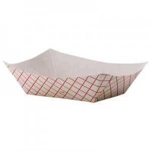 Dixie Kant Leek Polycoated Paper Food Tray, 1 lb Capacity, 6.25 x 4.7 x 1.6, Red Plaid