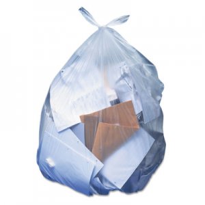Heritage Low-Density Can Liners, 60 gal, 1.1 mil, 38 x 58, Clear, 100/Carton HERH7658SC H7658SC