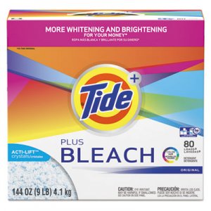 Tide Laundry Detergent with Bleach, Original Scent, Powder, 144 oz Box, 2/Carton PGC84998CT 84998