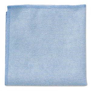 Rubbermaid Commercial Microfiber Cleaning Cloths, 16 X 16, Blue, 24/Pack RCP1820583 1820583
