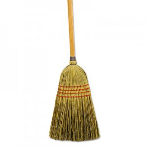 Boardwalk Maid Broom, Mixed Fiber Bristles, 55" Long, Natural, 12/Carton BWK920YCT