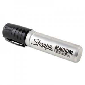 Sharpie Magnum Permanent Marker 44001, Broad Chisel Tip, Black, Dozen SAN44001BX 44001