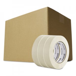 Universal General Purpose Masking Tape, 24mm x 54.8m, 3" Core, 3/Pack, 12 Packs/Carton UNV51301CT