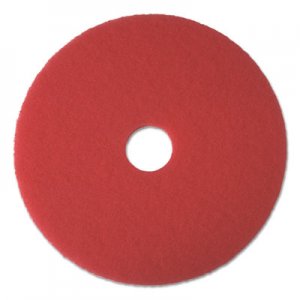 Boardwalk Buffing Floor Pads, 20" Diameter, Red, 5/Carton BWK4020RED