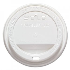 Dart Traveler Cappuccino Style Dome Lid, Polystyrene, Fits 10-24 oz Hot Cups, White, 1000/Carton SCCTLP316 TLP316-0007