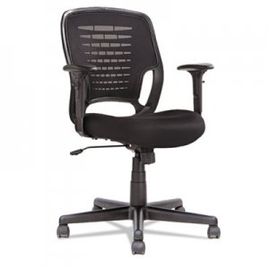 OIF Swivel/Tilt Mesh Task Chair, Supports up to 250 lbs, Black Seat/Black Back, Black Base OIFEM4817