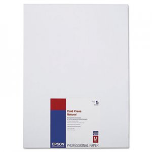 Epson Cold Press Natural Fine Art Paper, 13 x 19, 25 Sheets EPSS042300 S042300