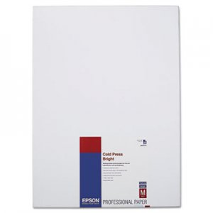 Epson Cold Press Bright Fine Art Paper, 13 x 19, Bright White, 25 Sheets EPSS042310 S042310