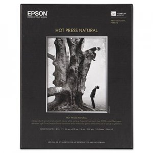 Epson Hot Press Natural Fine Art Paper, 8-1/2 x 11, 25 Sheets EPSS042317 S042317