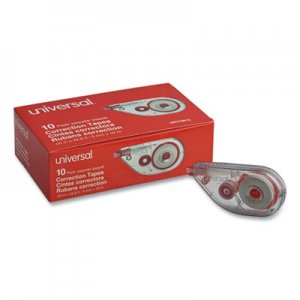 Universal Side-Application Correction Tape, Non-Refillable, 1/5" x 393", 10/Pack UNV75612
