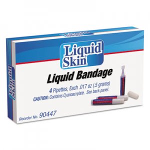 PhysiciansCare by First id Only Liquid Bandage, 0.017 oz Pipette, 4/Box ACM90447 90447
