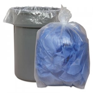 Good 'n Tuff Waste Can Liners, 33 gal, 9 microns, 33 x 39, Natural, 500/Carton (WBIGNT3340)