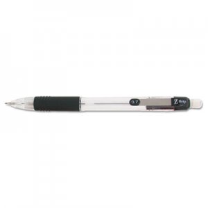Zebra Z-Grip Mechanical Pencil, 0.7 mm, HB (#2.5), Black Lead, Clear/Black Grip Barrel, 24/Pack ZEB15241