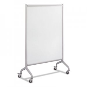 Safco Rumba Full Panel Whiteboard Collaboration Screen, 36w x 16d x 54h, White/Gray SAF2014WBS 2014WBS