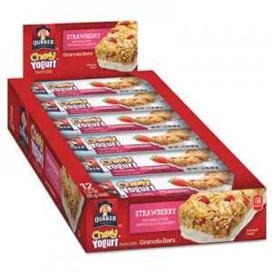 Quaker Chewy Yogurt Granola Bars, 1.23 oz Bar, Strawberry, 12/Box QKR31567 31567