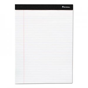 Universal Premium Ruled Writing Pads, White, 5 x 8, Legal Rule, 50 Sheets, 12 Pads UNV57300