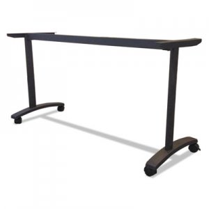 Alera Valencia Series Training Table T-Leg Base, 58w x 19-3/4d, Black ALEVA7476BK