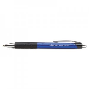 Universal Advanced Ink Retractable Ballpoint Pen, Blue Ink, Blue, 1mm, Dozen UNV15541