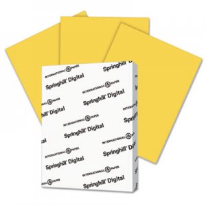 Springhill Digital Vellum Bristol Color Cover, 67 lb, 8 1/2 x 11, Goldenrod, 250 Sheets/Pk SGH086008 086008