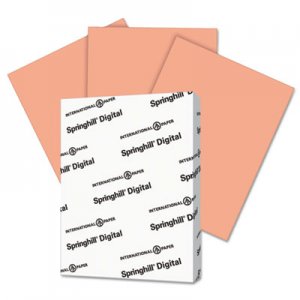 Springhill Digital Index Color Card Stock, 90 lb, 8 1/2 x 11, Salmon, 250 Sheets/Pack SGH085100 085100