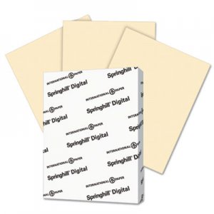 Springhill Digital Index Color Card Stock, 110 lb, 8 1/2 x 11, Ivory, 250 Sheets/Pack SGH056300 056300