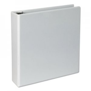 Universal Slant-Ring View Binder, 3 Rings, 2" Capacity, 11 x 8.5, White, 4/Pack UNV20746PK