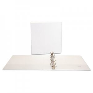 Universal Slant-Ring View Binder, 3 Rings, 1.5" Capacity, 11 x 8.5, White, 4/Pack UNV20744PK