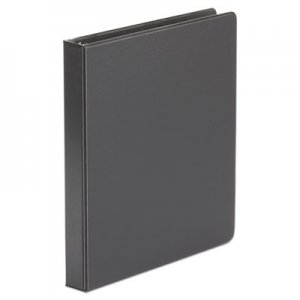 Universal Economy Non-View Round Ring Binder, 3 Rings, 1" Capacity, 11 x 8.5, Black, 4/Pack UNV31401PK