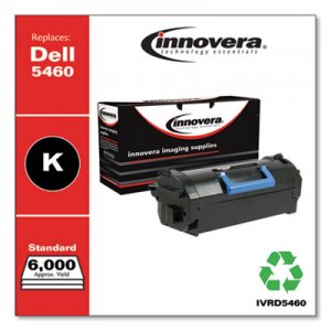 Innovera Remanufactured Black Toner, Replacement for Dell B5460 (3319797), 6,000 Page-Yield IVRD5460
