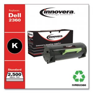 Innovera Remanufactured Black Toner, Replacement for Dell B2360 (3319803), 2,500 Page-Yield IVRD2360