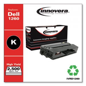 Innovera Remanufactured Black Toner, Replacement for Dell B1260 (331-7328), 2,500 Page-Yield IVRD1260