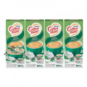 Coffee mate Liquid Coffee Creamer, Irish Creme, 0.38 oz Mini Cups, 50/Box, 4 Boxes/Carton, 200 Total/Carton