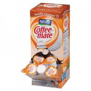 Coffee mate Liquid Coffee Creamer, Vanilla Caramel, 0.38 oz Mini Cups, 50/Box, 4 Boxes/Carton, 200 Total/Carton