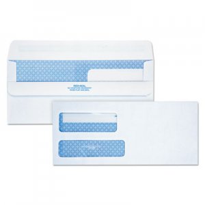 Quality Park Double Window Redi-Seal Security-Tinted Envelope, #9, Commercial Flap, Redi-Seal Closure, 3.88 x 8.88