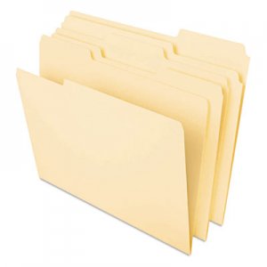 Universal Deluxe Heavyweight File Folders, 1/3-Cut Tabs, Legal Size, Manila, 50/Pack UNV16420