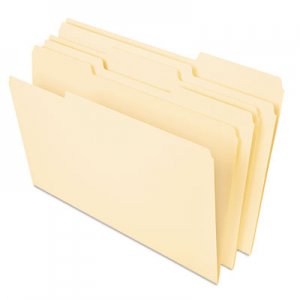 Universal Deluxe Heavyweight File Folders, 1/3-Cut Tabs, Letter Size, Manila, 50/Pack UNV16413