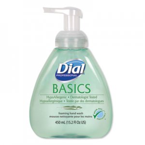 Dial Professional Basics Foaming Hand Soap, Honeysuckle, 15.2 oz Pump Bottle DIA98609EA 98609EA