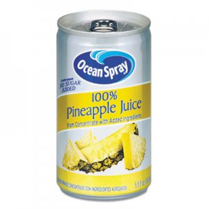 Ocean Spray 100% Juice, Pineapple, 5.5 oz Can OCS20454 OCE20454