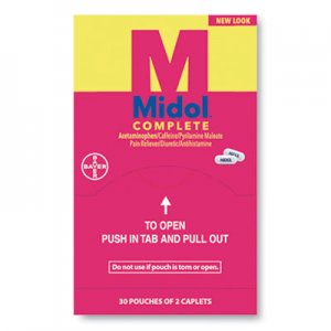 Midol Complete Menstrual Caplets, Two-Pack, 30 Packs/Box PFYBXMD30 1841