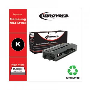 Innovera Remanufactured Black High-Yield Toner, Replacement for Samsung MLT-103 (MLT-D103L), 2,500 Page-Yield IVRMLT103