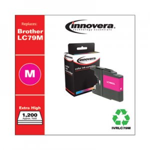 Innovera Remanufactured Magenta Extra High-Yield Ink, Replacement for Brother LC79M, 1,200 Page-Yield IVRLC79M