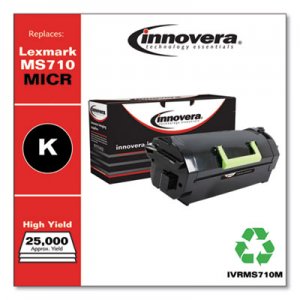 Innovera Compatible Reman 52D0HA0 High-Yield Toner, 25000 Page-Yield, Black IVRMS710M