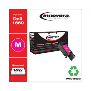 Innovera Remanufactured Magenta Toner, Replacement for Dell 1660M (332-0401), 1,000 Page-Yield IVRD1660M