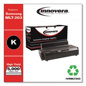 Innovera Remanufactured Black Toner, Replacement for Samsung MLT-D203L, 5,000 Page-Yield IVRMLT203