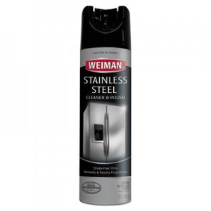 WEIMAN Stainless Steel Cleaner and Polish, 17 oz Aerosol, 6/Carton WMN49CT 49CT
