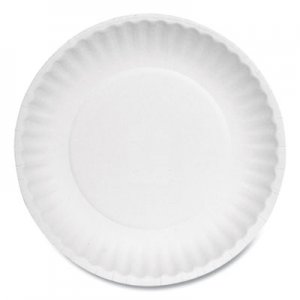 AJM Paper Plates, 6" Diameter, White, Bulk Pack, 1000/Carton AJMPP6AJKWH AJM PP6AJKWH