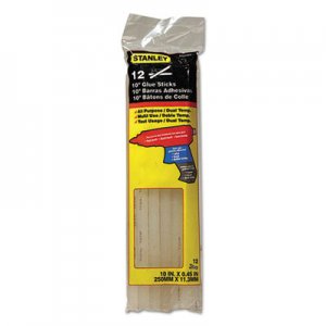 Stanley Bostitch Dual Temperature 10" Glue Sticks, 0.45" x 10", Dries Clear, 12/Pack BOSGS25DT GS25DT